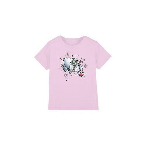Winnie the Pooh Childrens/Kids Eeyore Snowflake Christmas T-Shirt