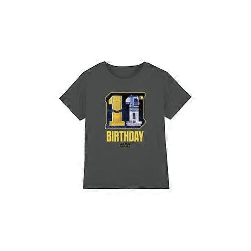 Star Wars Childrens/Kids C3PO R2-D2 Space 11th Birthday T-Shirt