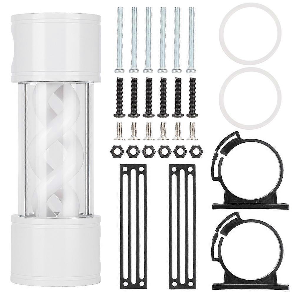 خزان تبريد المياه 6 هول اكسسوارات الكمبيوتر الألومنيوم الأبيض G1 / 4 الموضوع YSX TBDB170