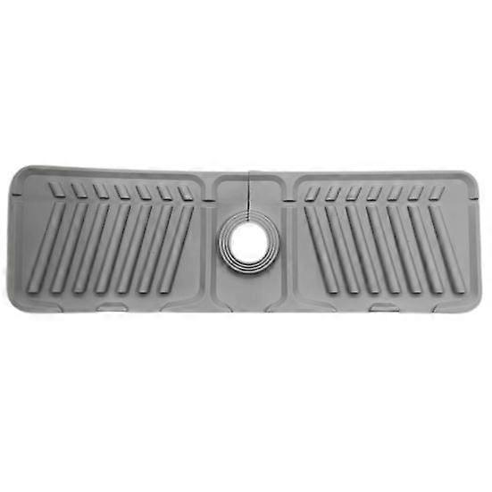 Faucet Mat Multifunctional Sink Drainage Mat Countertop Protector Splash-proof Pad Silicone for Kitchen