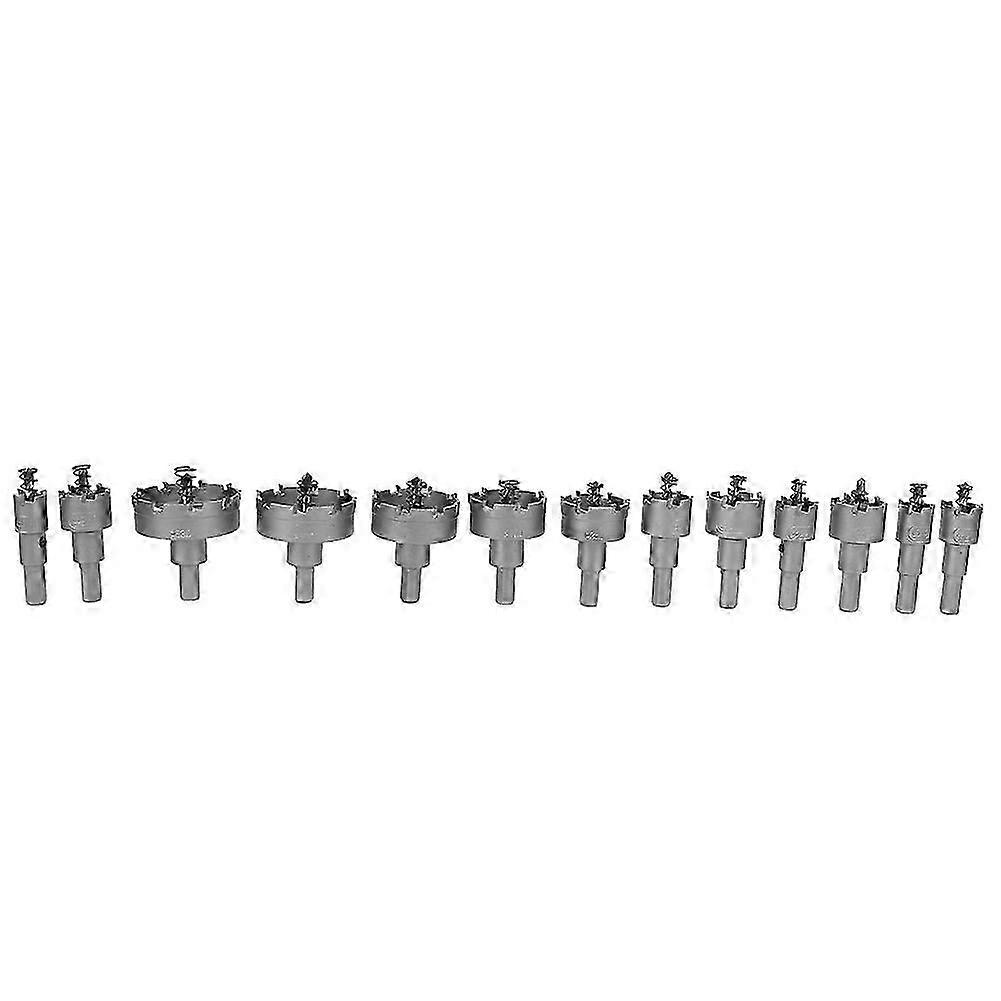 13PCs Drill Bit Hole Saw Set Carbide Tip Gear Cutter Electrical Tools  Accessory 16-53mm
