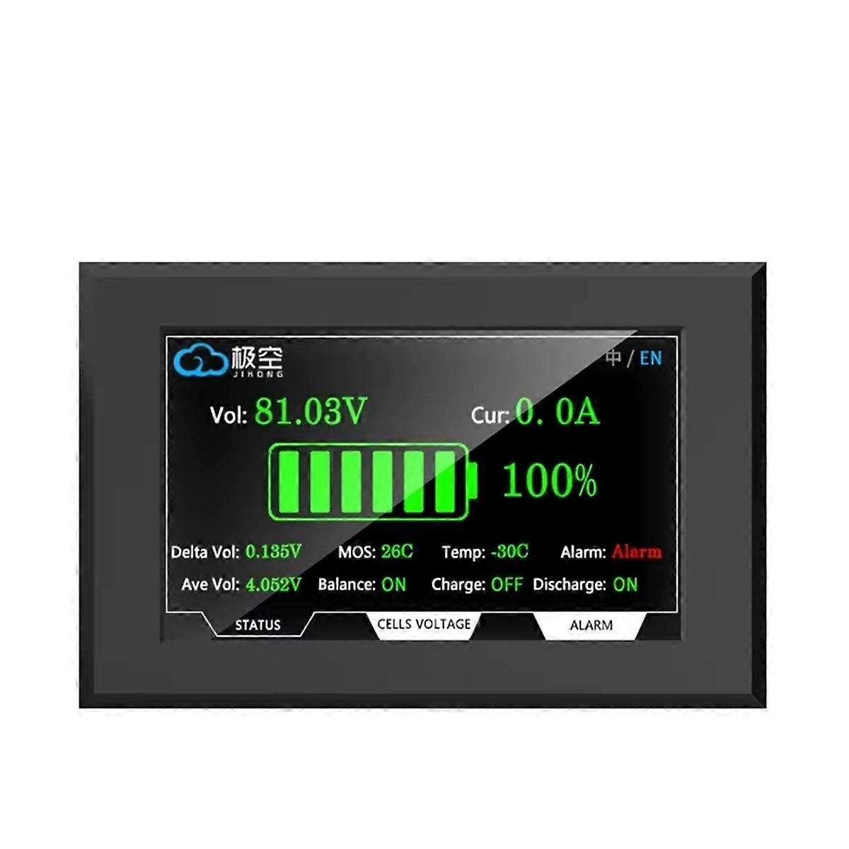 JIKONG Lithium-Batterie-Schutzplatine 4,3-Zoll-Touchscreen-Display