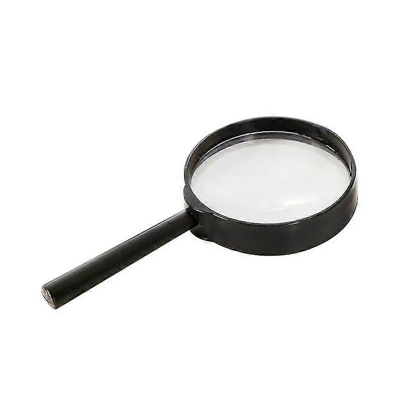 Handheld Magnifying Glass | 5 X Magnification, Black(2pcs)