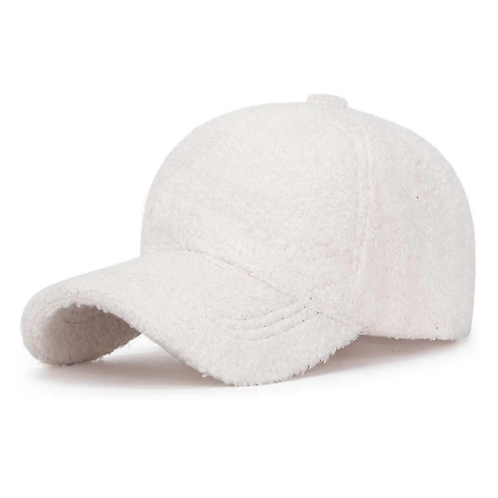 Artificial Lamb Wool Baseball Cap Warm Winter Teddy Scratch Fleece Hip Hop Cap