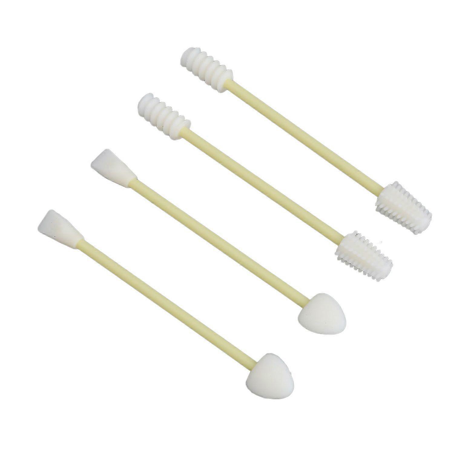 4-Pack Reusable Silicone Cotton Swabs - Eco-Friendly Makeup Applicators