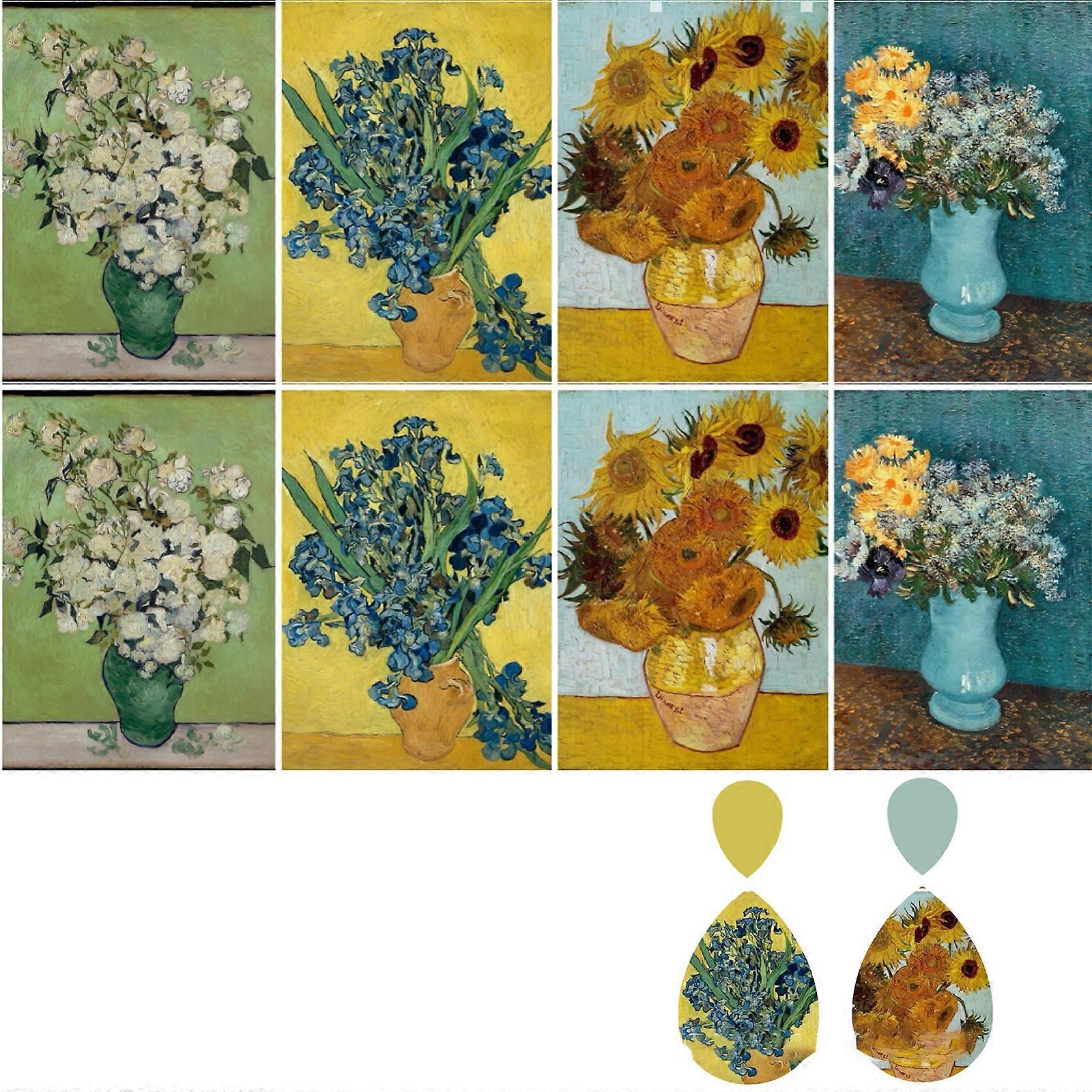 Clay Transfer Paper Paint Series Transfer Paper Water Transfer Paper Clay Transfer Sheets Easy to Use for Clay Earrings