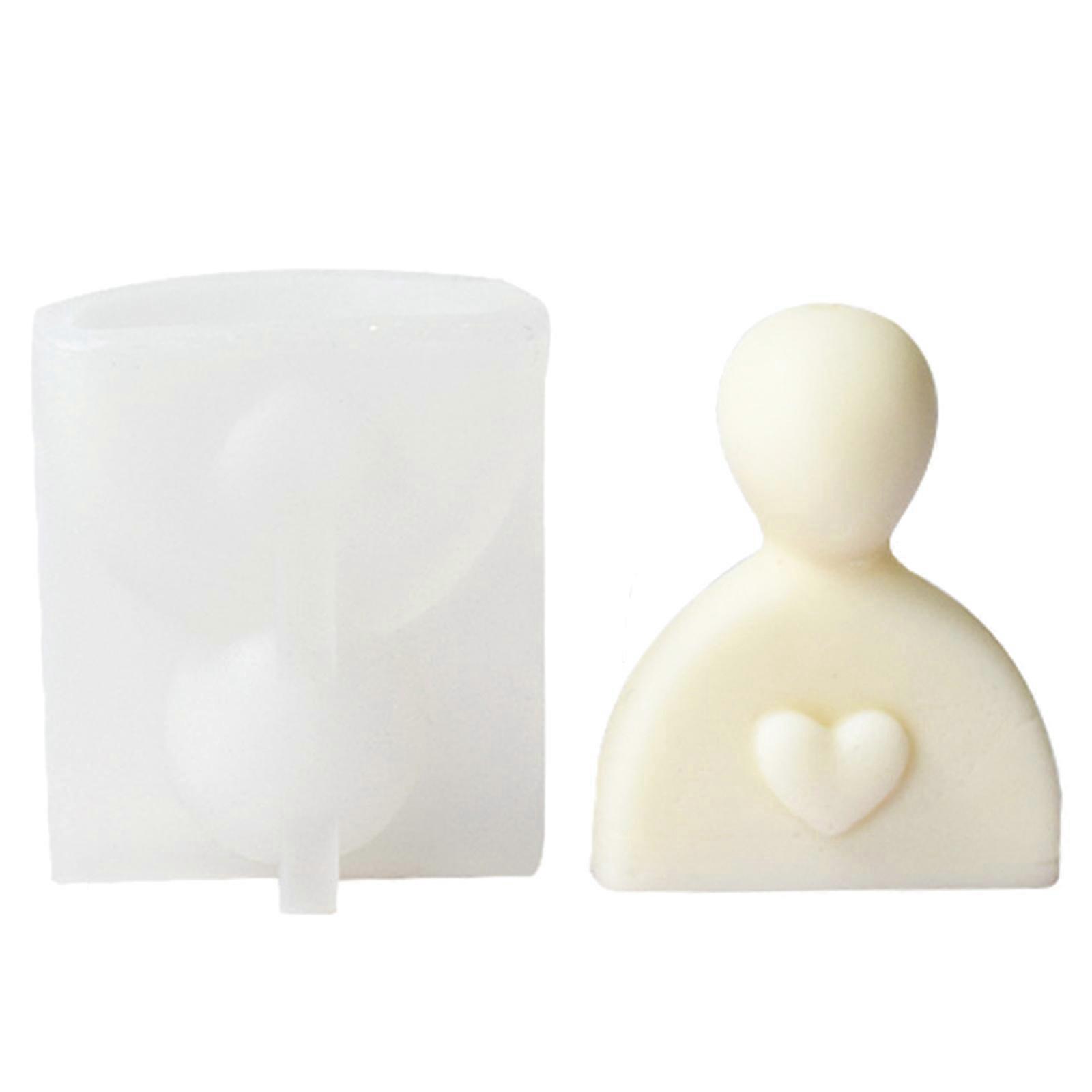 Geometrisk lysstøpeform Silikonform for lysstøping Gjenbrukbar lysharpiks Epoxyform Støpeformer DIY silikonform