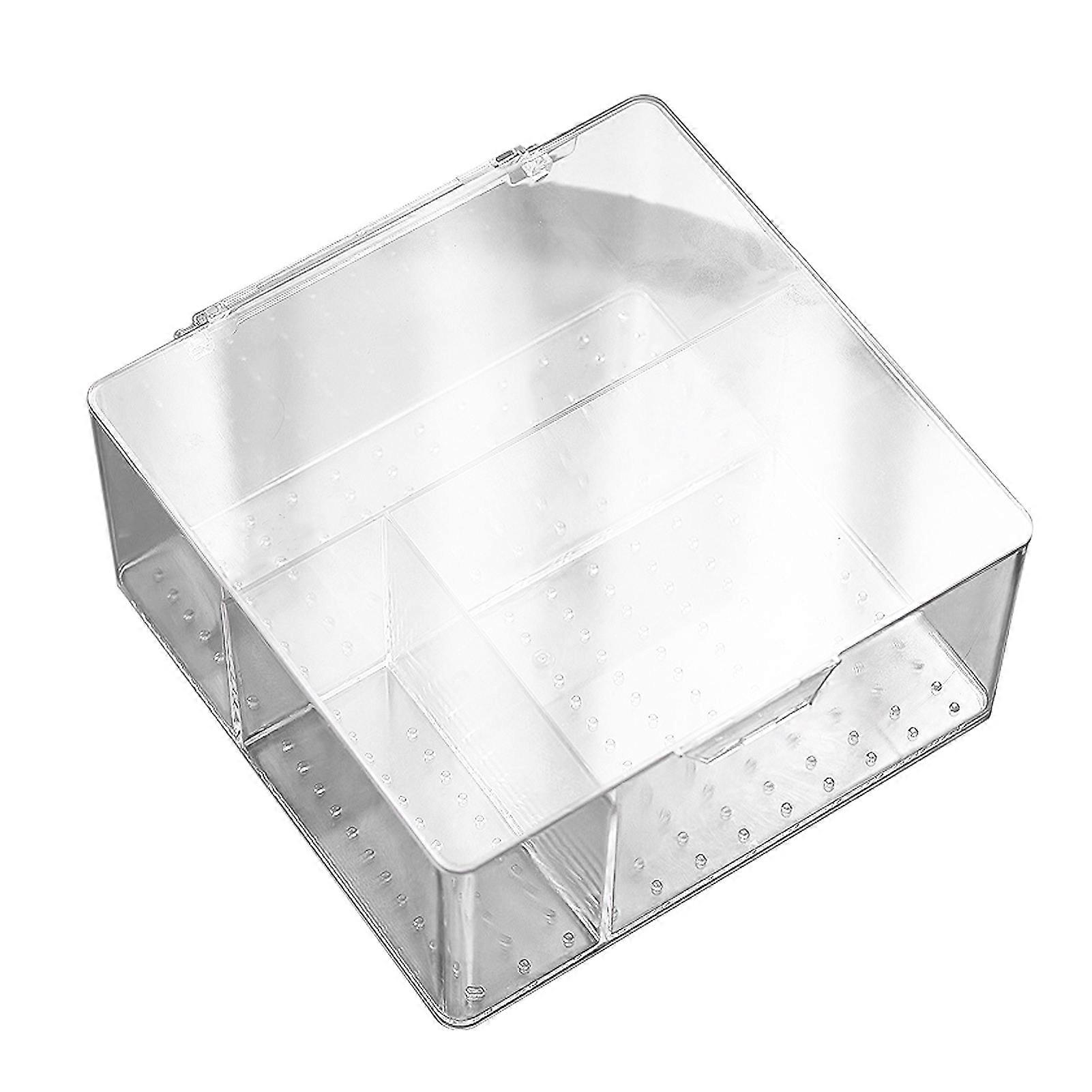 Desktop Storage Rack PET Transparent Stackable Modern Stylish Storage Box for Cup Makeup