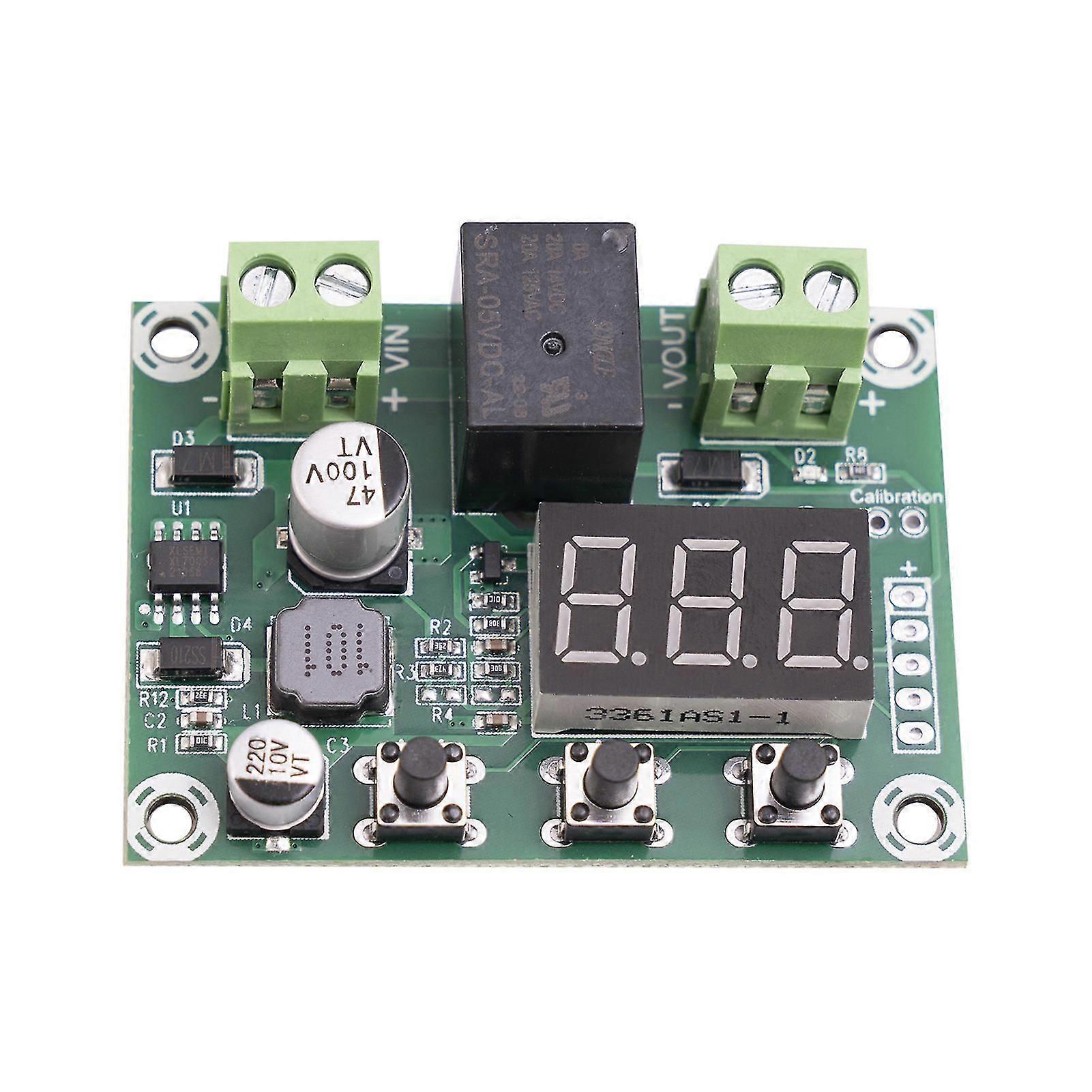 Voltage Protector Module High Stability Precise Multifunction LED Display Easy to Setup Multipurpose Automatic Under-Voltage Protection Board Module