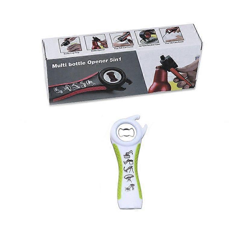 Bottle Can and Jar Grip Opener , 5-in-1 Lid Seal Remover Lid Twist Off for Children, Weak Hand and Seniors with Arthritis