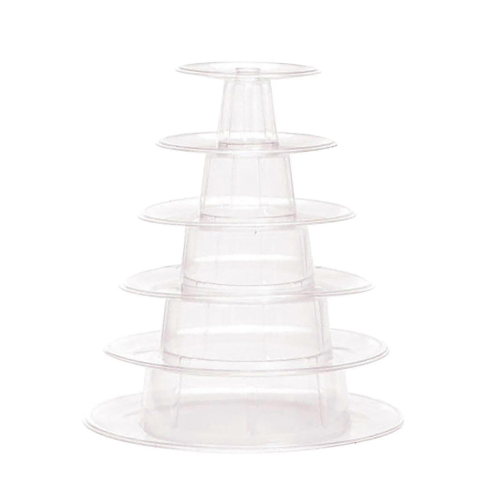 Macaron Cake Display Stand 6-layer Round Plastic Cake Tower  Stand