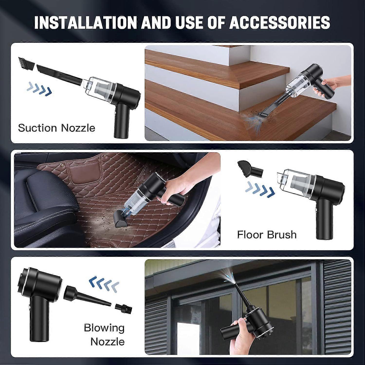 Aspirapolvere senza fili - Mini aspirapolvere portatile portatile