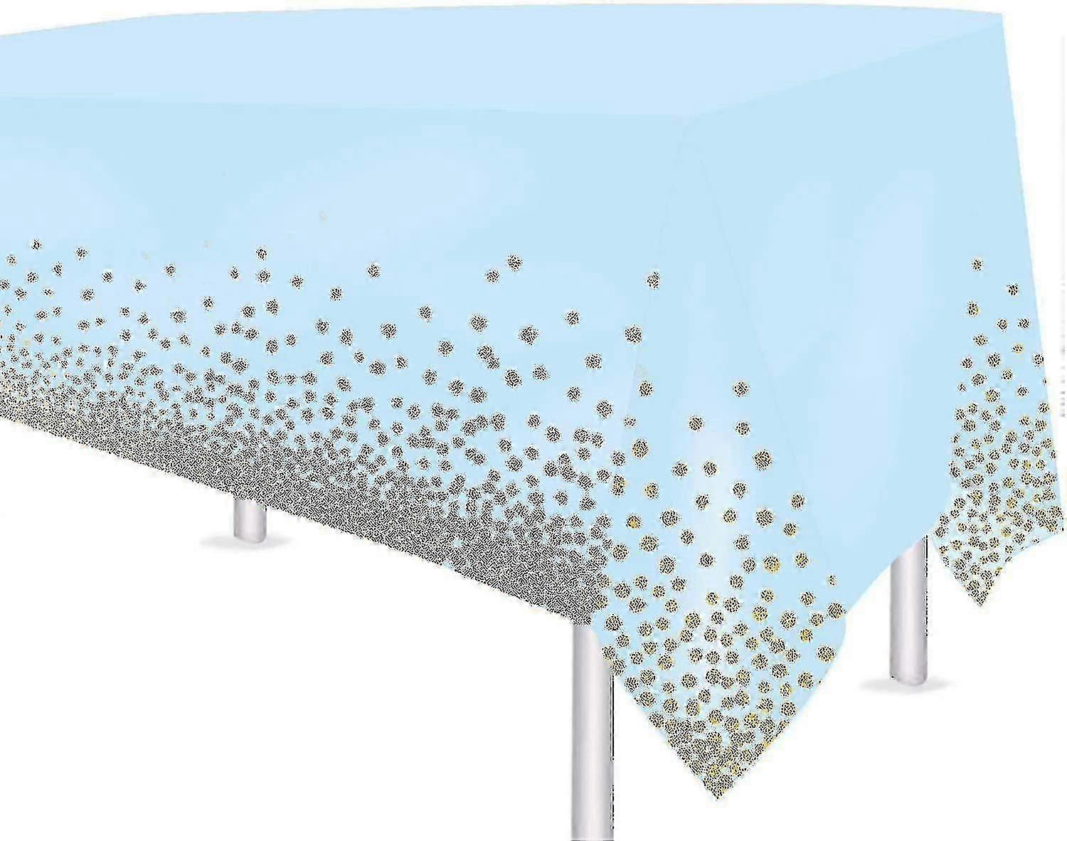 54" X 108" Party Tablecloth, Suitable For Square Tables, Hot-stamping Rectangular Plastic Tablecloth High Quality