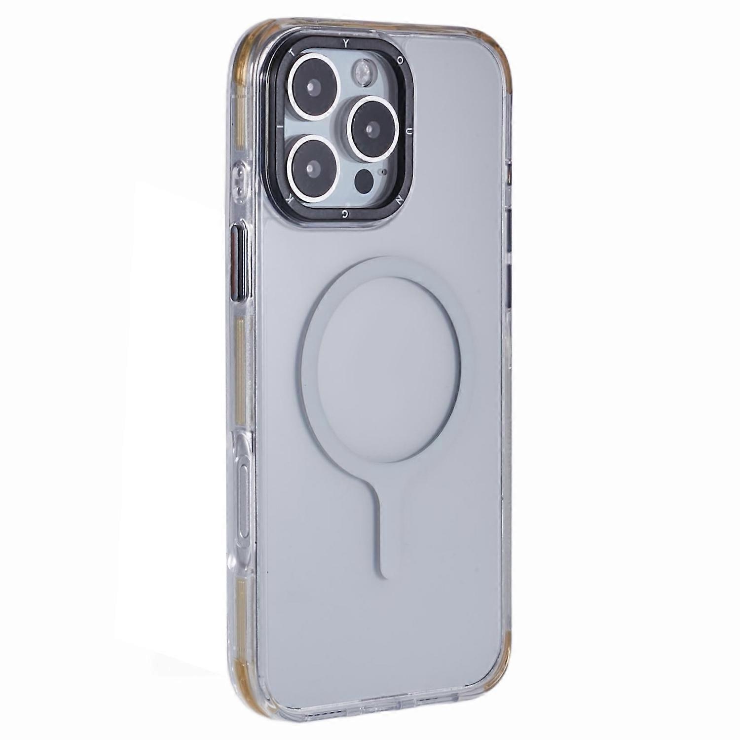 YOUNGKIT For iPhone 16 Pro Case Compatible with MagSafe Drop Proof Glossy TPU+TPE Phone Cover