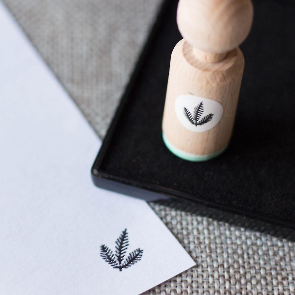 Mini Rubber Craft Stamp - Fir Leaves