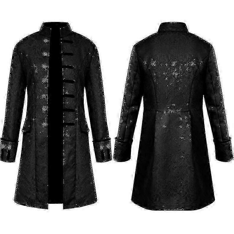 Men Jackets Steampunk Vintage Tailcoat Gothic Victorian Frock Carnival