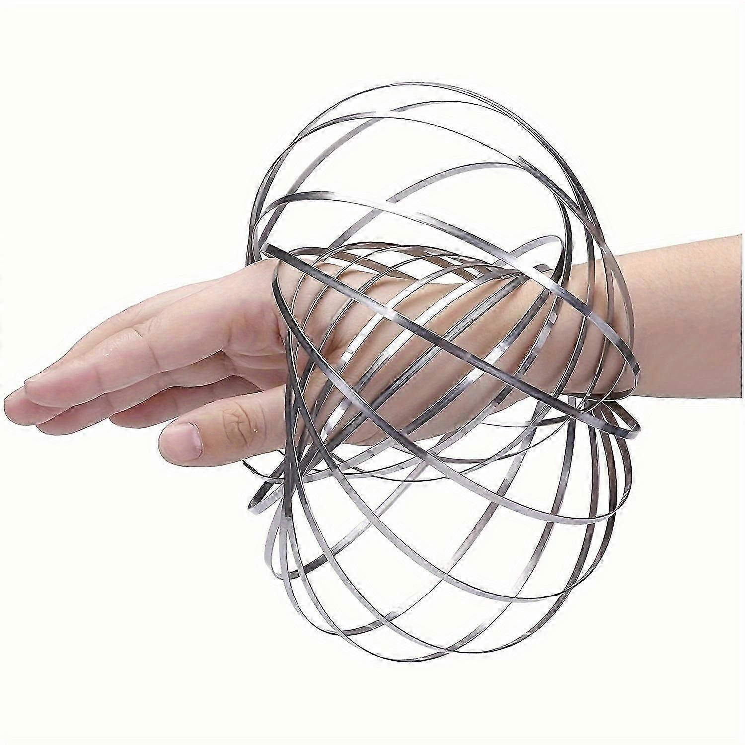 New models Kinetic Educational Spring Toy - Multi Sensor Interactive 3D Shaped Magic Flow Ring