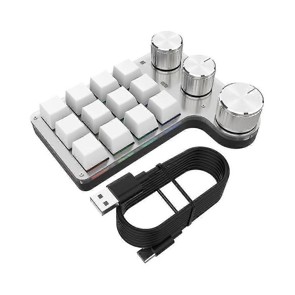 Usb Custom Keyboard Volume Button Knob Programming Macro Gaming Hotswap Keypad Mechanical Red Switc