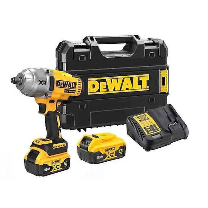 Clé à chocs 1/2" DEWALT XR 18V Brushless 1396 Nm - 2 batteries 5,0 Ah, chargeur - DCF900P2T-QW