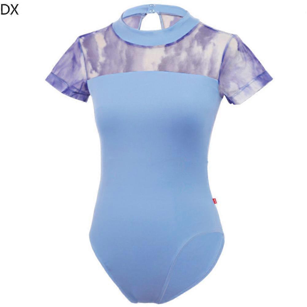 DX- Art Dance training suit, short sleeved tie dye body suit, Basic training suit