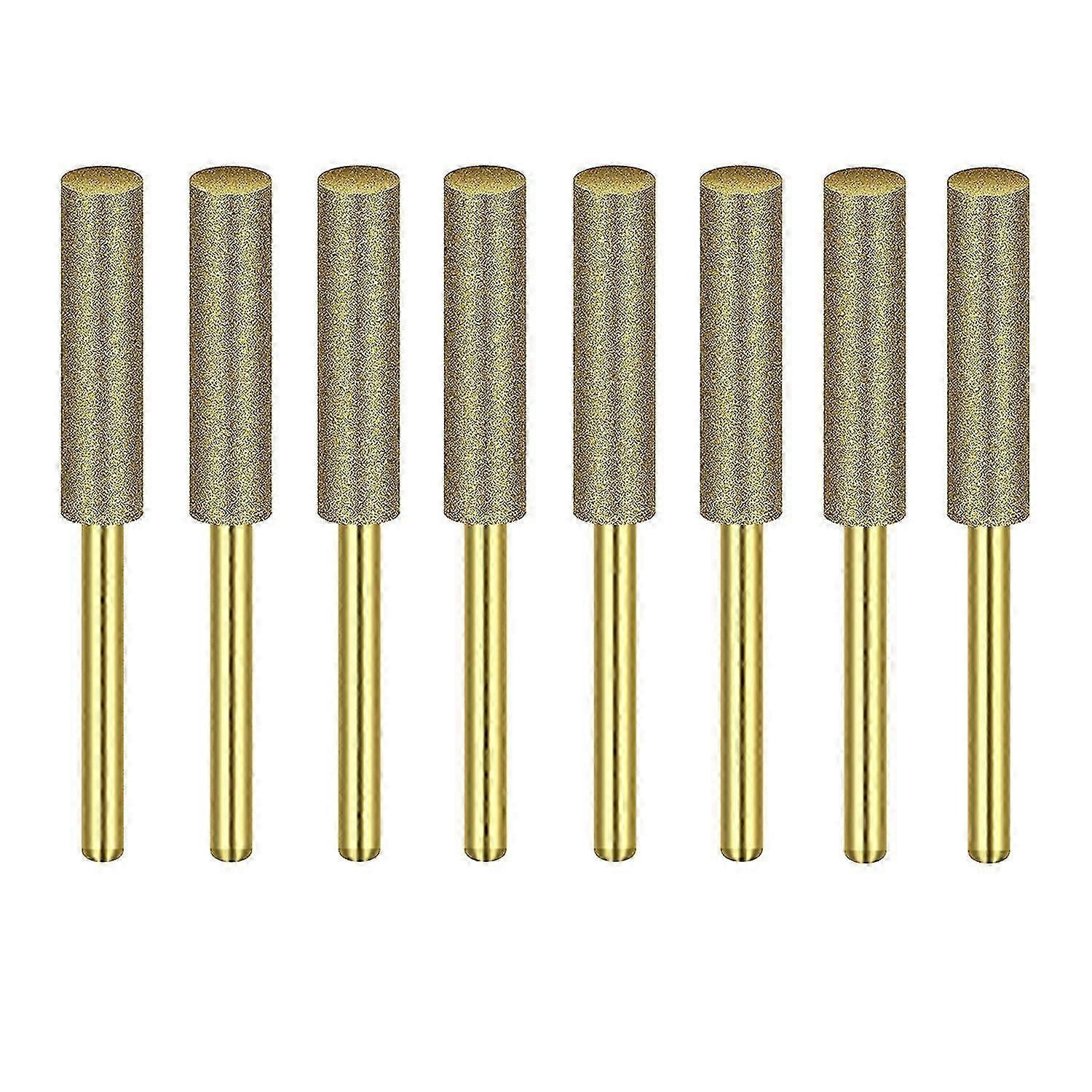 8Pcs High Hardness Diamond Chainsaw Sharpener-Stone File,Diamond Sharpening Wheels Chainsaw File(3/16 Inch, 4.8mm) js