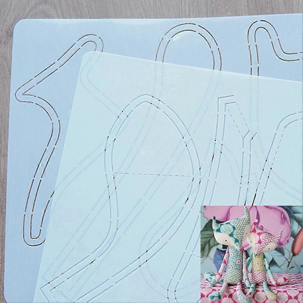 Cute Animal Doll Pattern Template Pastic Quilting Template for Sewing