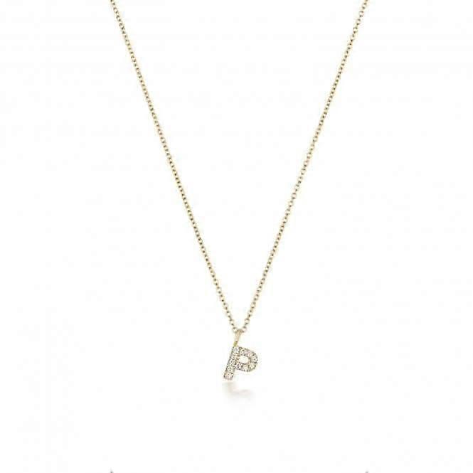 Diamond Jewellery 18ct Gold Diamond Initial Necklace NDQ154/P