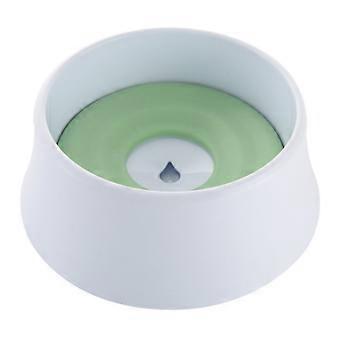 Pet Water Bowl for Dogs and Cats Pet Water Bowl, Portable Drinking Container No Wet Mouth Non-slip 1.2L (Green)