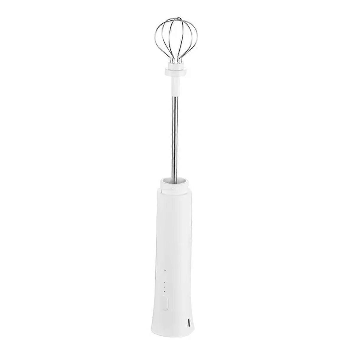 USB Rechargeable Stainless Steel Milk Frother,Handheld Electric Milk Beater for Coffee,Kitchen Egg L