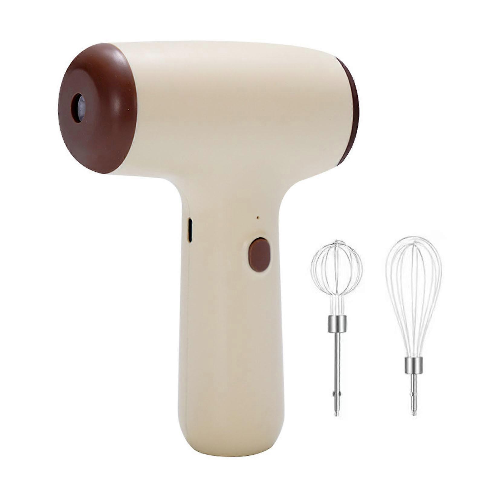 Powerful Rechargeable Cordless Handheld Electric Egg Beater for Kitchen