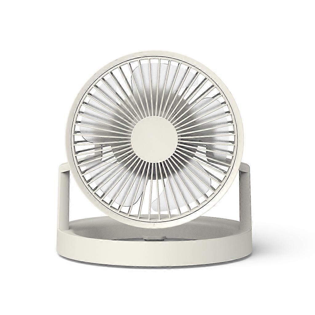 Universal 8000mAh 3 Speed Table Fan With LED Lamp for Camper Fan Tent Hanging Fan Powerbank for indoor outdoor use white