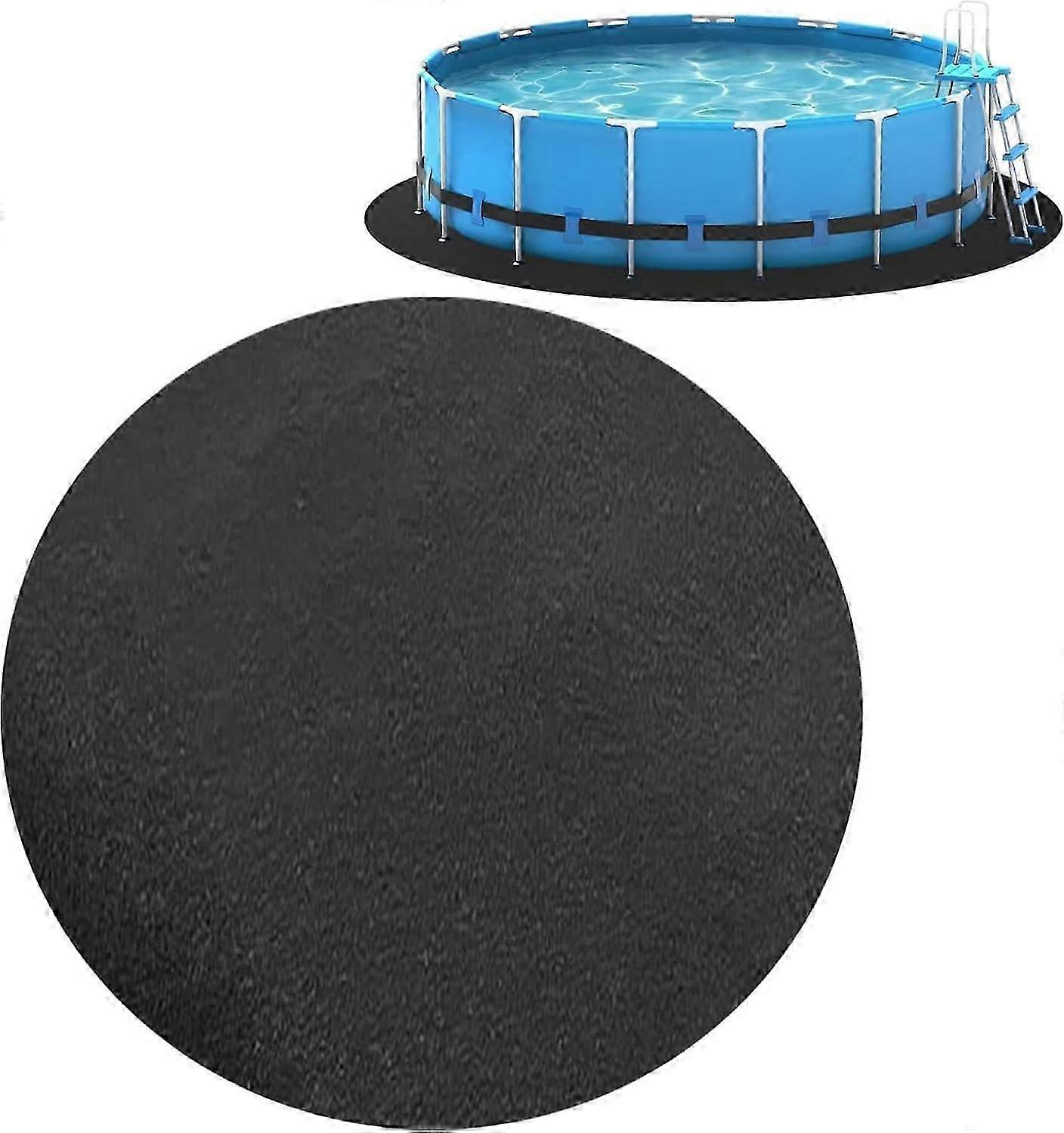 Above Ground Pool Pad, Round Floor Swimming Pool Padding Mat, 12/15ft Pool
