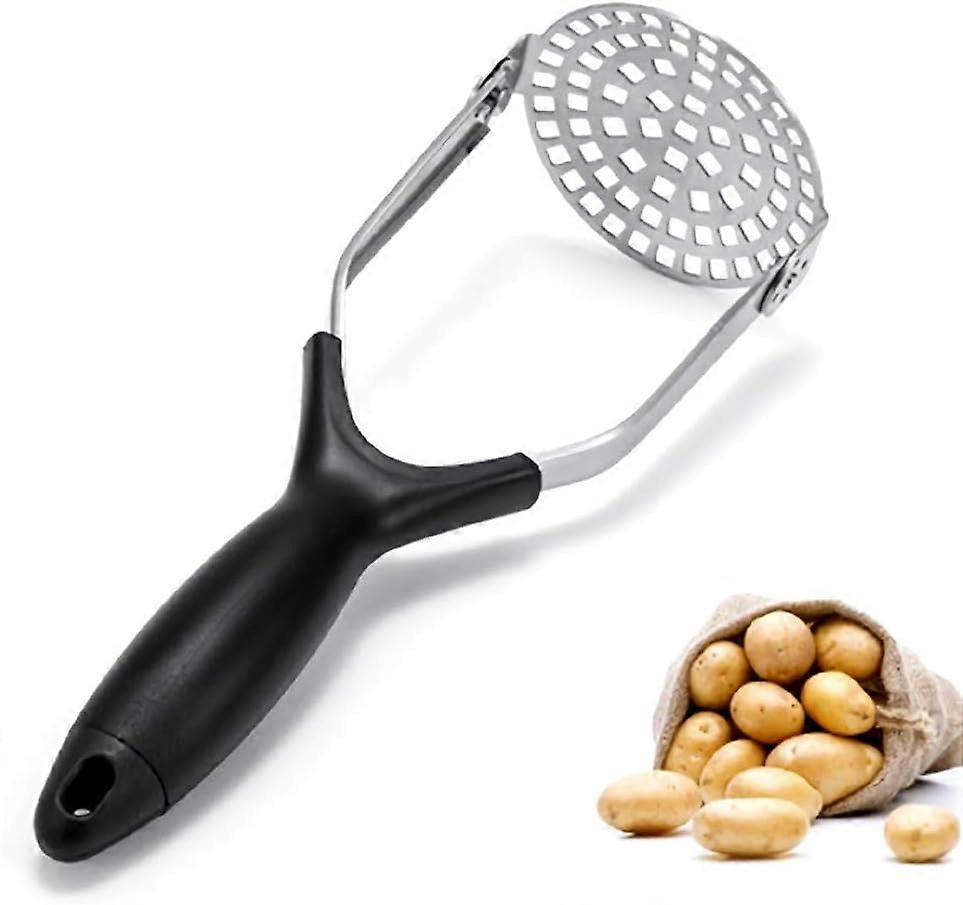 Stainless Steel Kitchen Tool, Comfortable Abs Handle Potato Masher