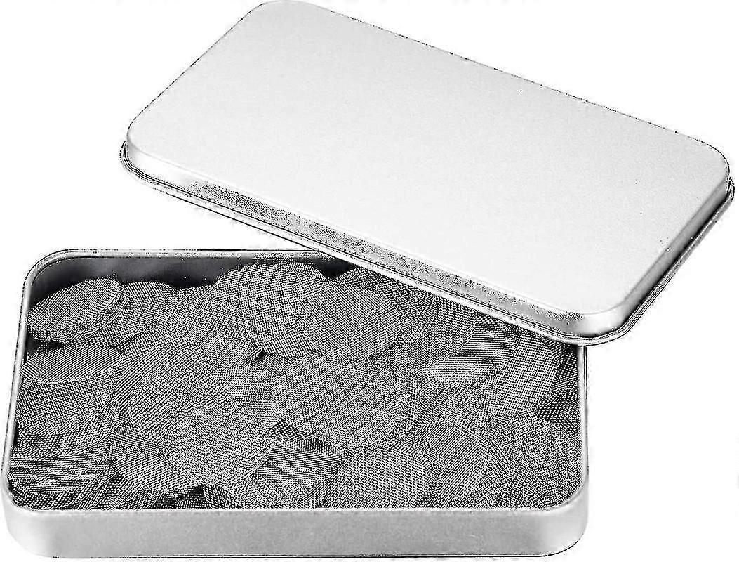 200 Pieces Pipe Screens, Stainless Steel Pipe Screen, 3/4 (0.75 Inch) Pipe Screen With Metal Storage Box Boris