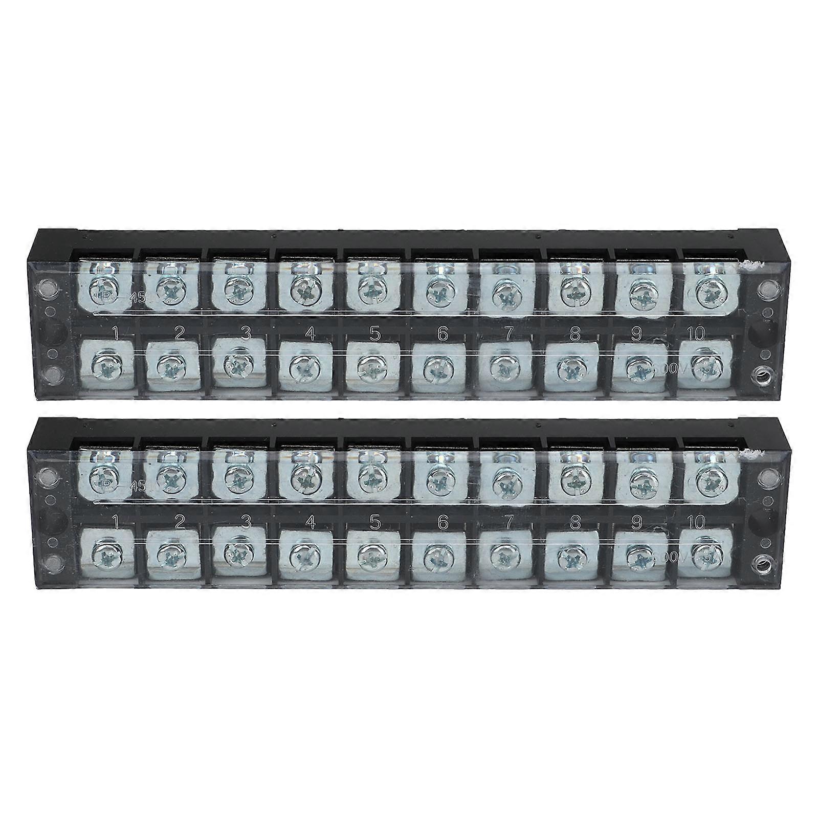 45A Terminal Strip Block - High Current, Durable PC Shell, Easy Wiring, Wide Application