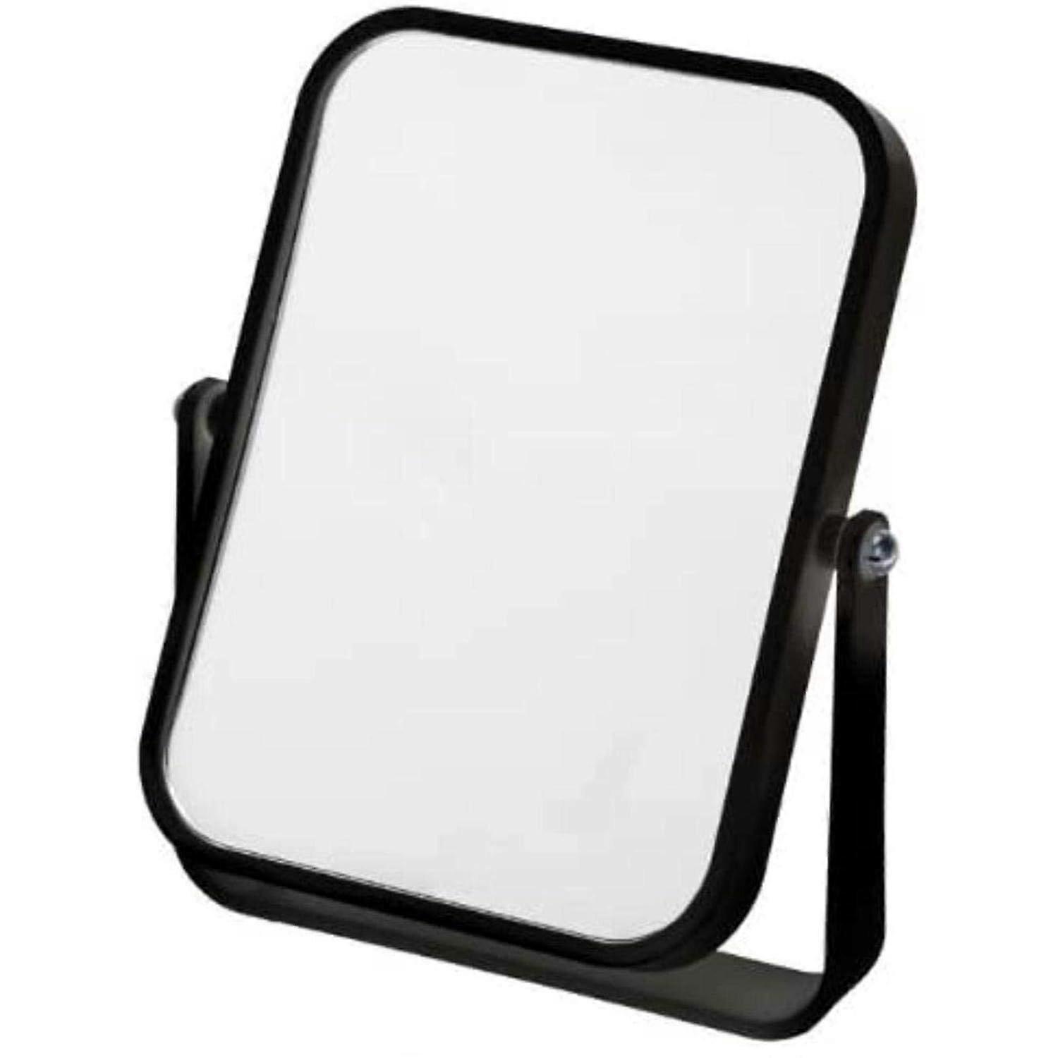 Goods Freistehender Reise- oder Badezimmerspiegel, Schwarz 2er Pack