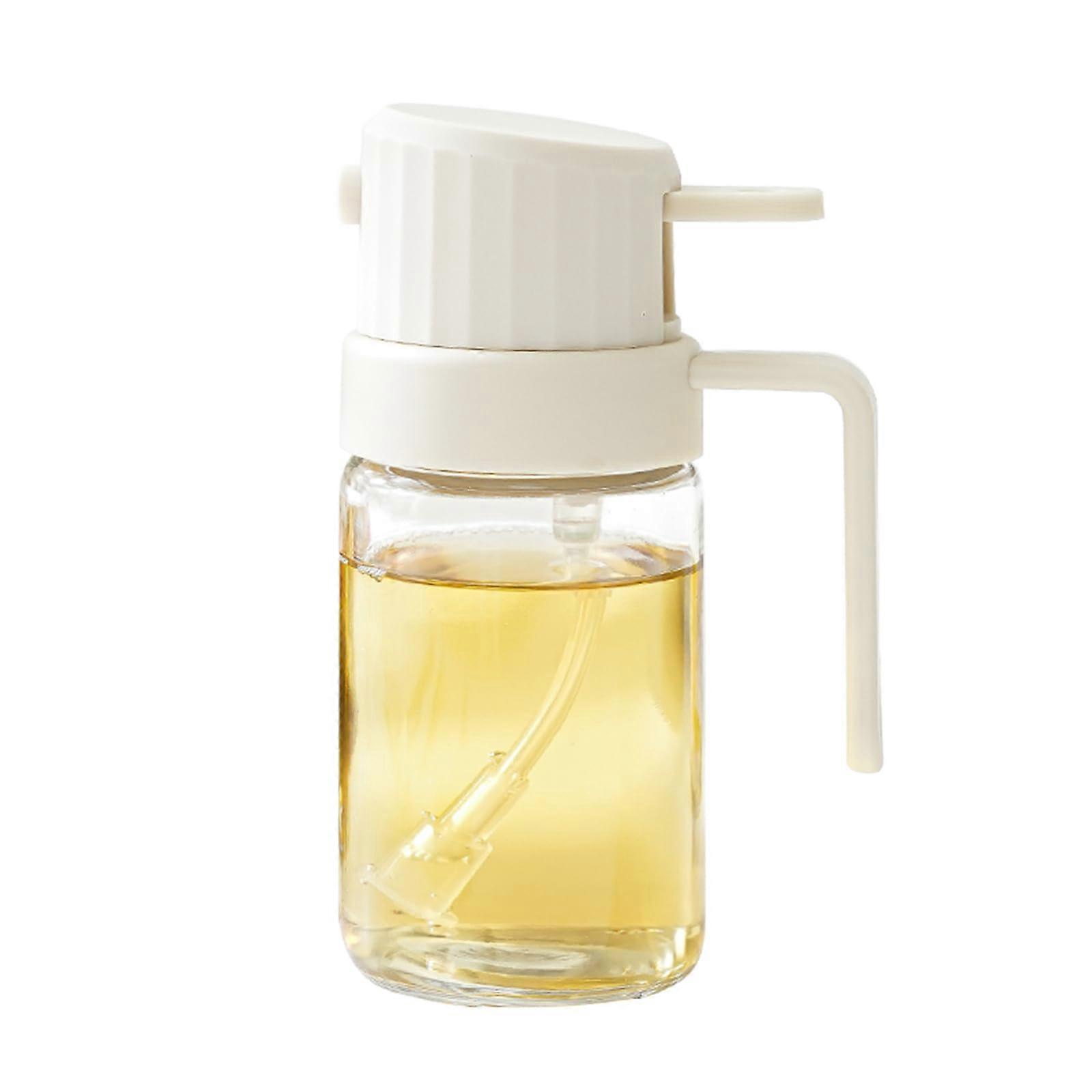 رذاذ زيت الزيتون للطبخ ، زجاجة رذاذ زيت زجاجي 6.7 أونصة / 200 مل للطبخ ، زجاجة رذاذ زيت زيتون واسعة الفتح ، رذاذ زيت الطهي (بيج) ب