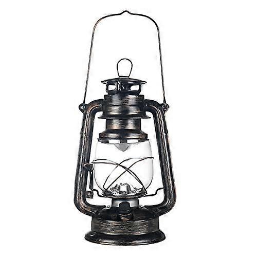 Vintage Storm Lantern Lights - 7.8in Retro LED Dimming Kerosene Table Lamp for Home, Garden, Camping, Battery Operated