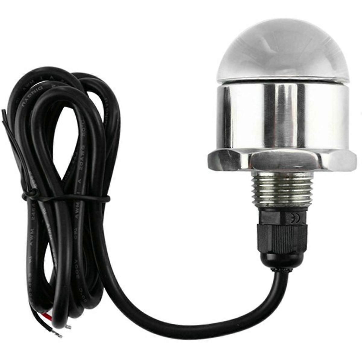 Stainless Steel Marine Underwater LED Light 12V Underwater 9 LED Drain Plug Light M12x1.25 Navigati