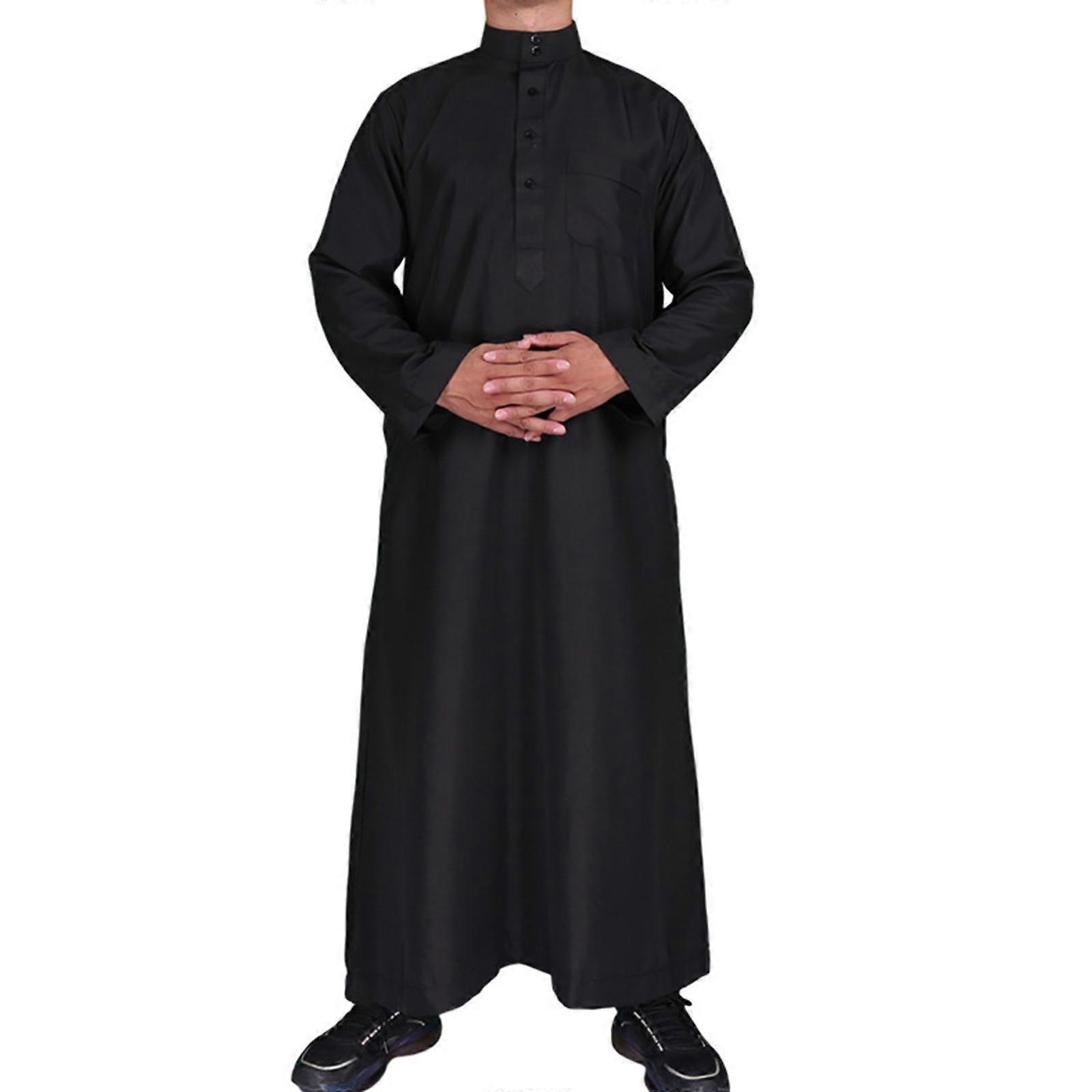 Man Long Sleeve Muslims Saudis Kaftan Islamic Ethnic Clothing Robe Arab Robe Islamic Robe Muslims Ethnic Clothing Robe  58
