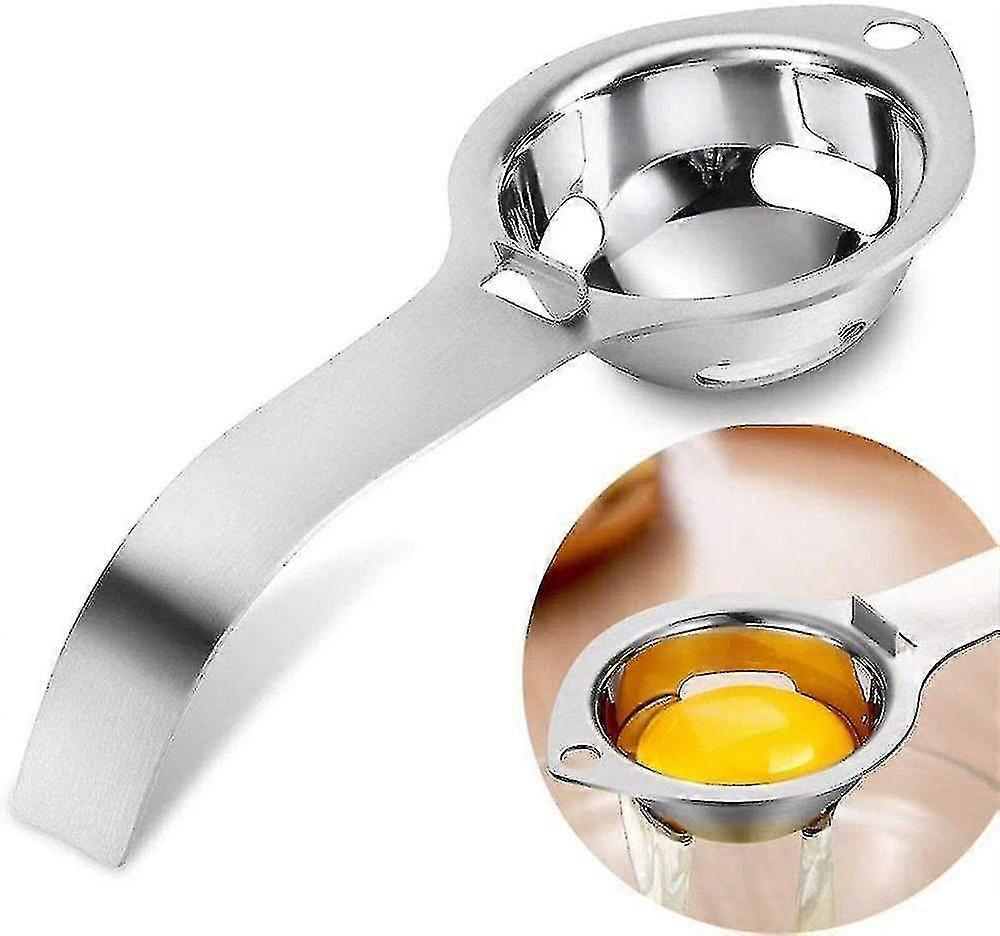 Long-Handled Stainless Steel Egg Separator for Precise Separation