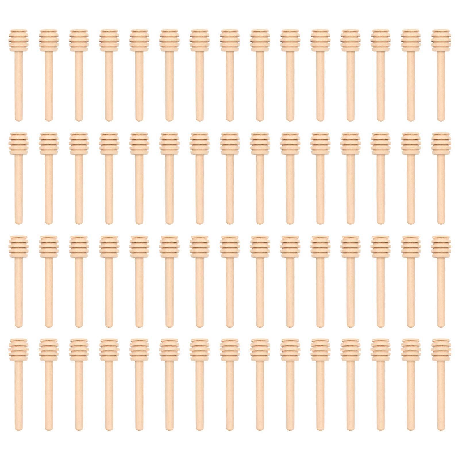 60pcs Honey Dipper Sticks Reusable Mini Honeycomb Stick Honey Stirrers for Jam for Wedding Party