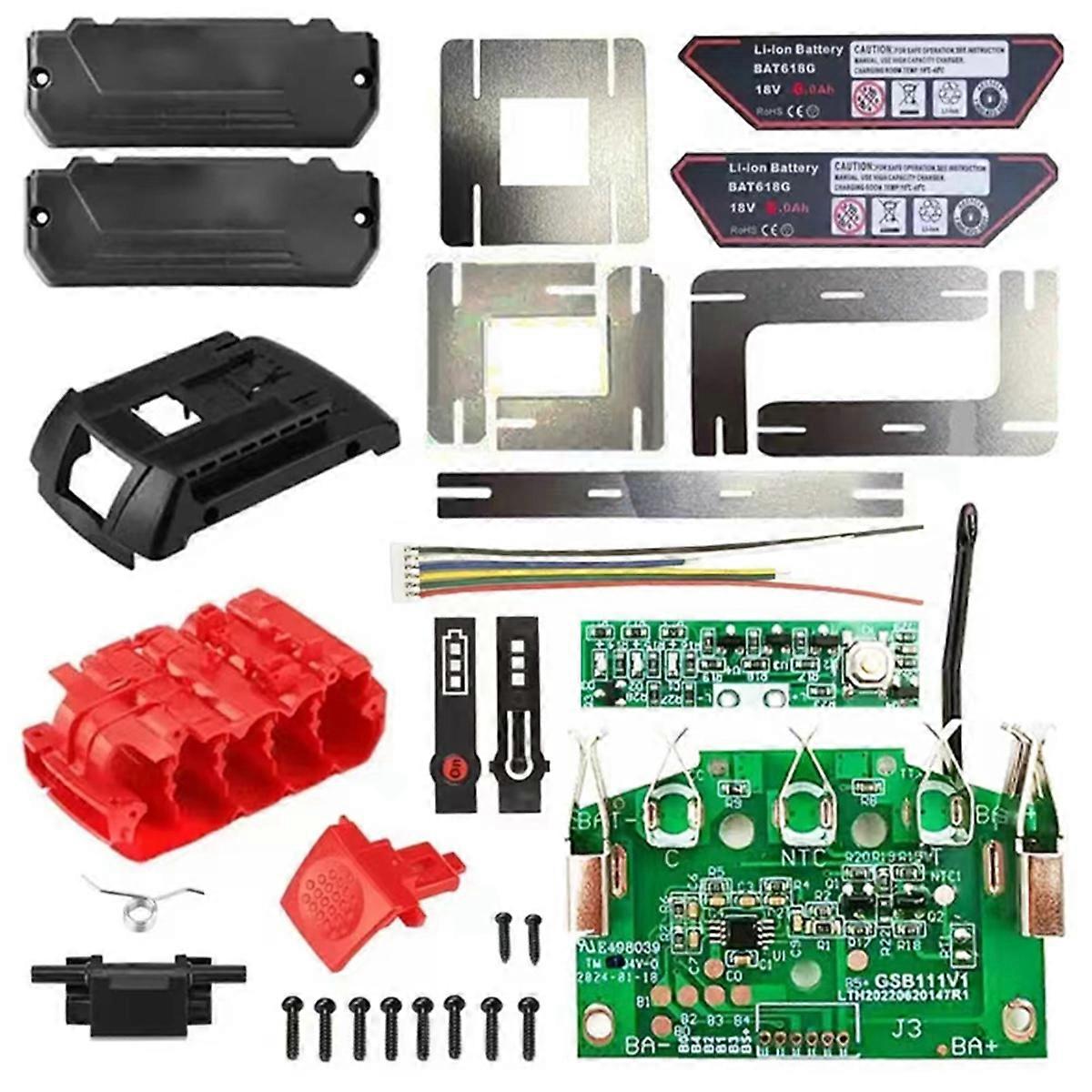 BAT618 18V Battery Plastic Case Shell PCB Protection Board for Bosch 18V Li-Ion Battery Voltage Detection Protection