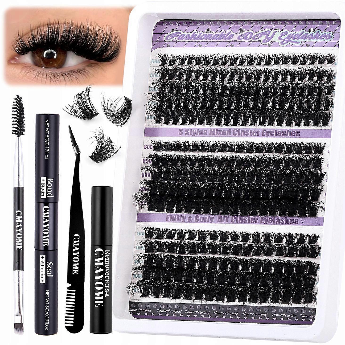 270 Szt Zestaw Do Samodzielnego Przedłużania Rzęsy D Curl Cluster Lashes In