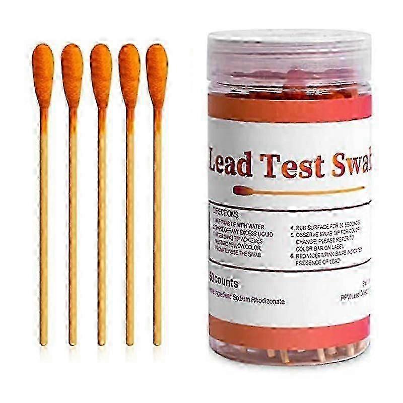 Blymalingstestpinner: 60 stk blytestsett vattpinner, hjemmeblytestsett, blysjekkpinner, blytesting jp