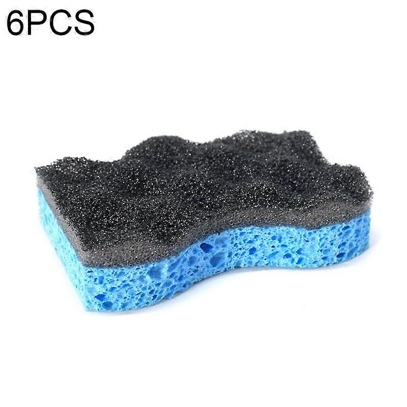 6 PCS Household Cleaning Sponge Kitchen Scouring Pad