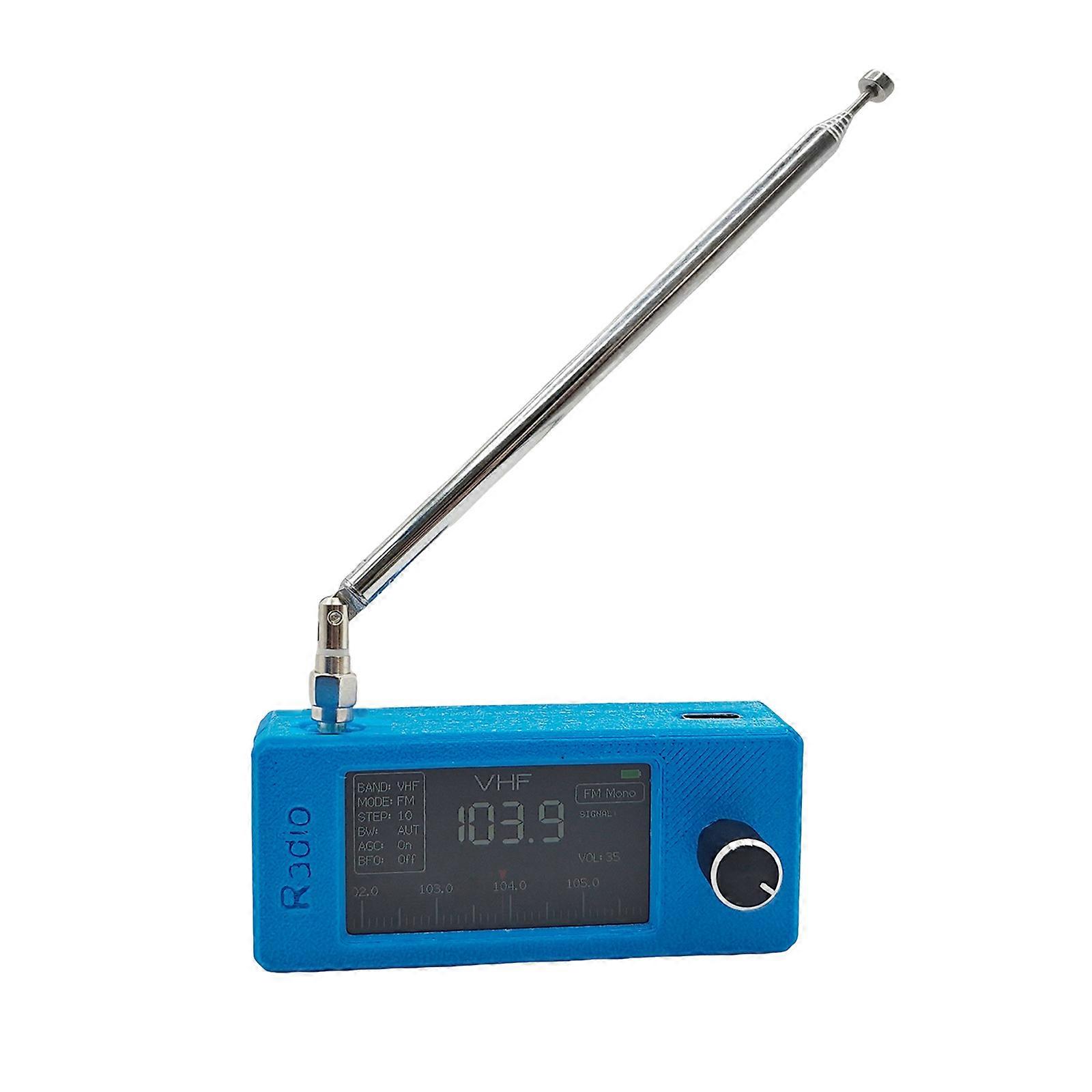 Full Band Shortwave Radio Receiver with Telescopic Antennas & Long Battery Emergency Communication Radio for Outdoor Multicolor