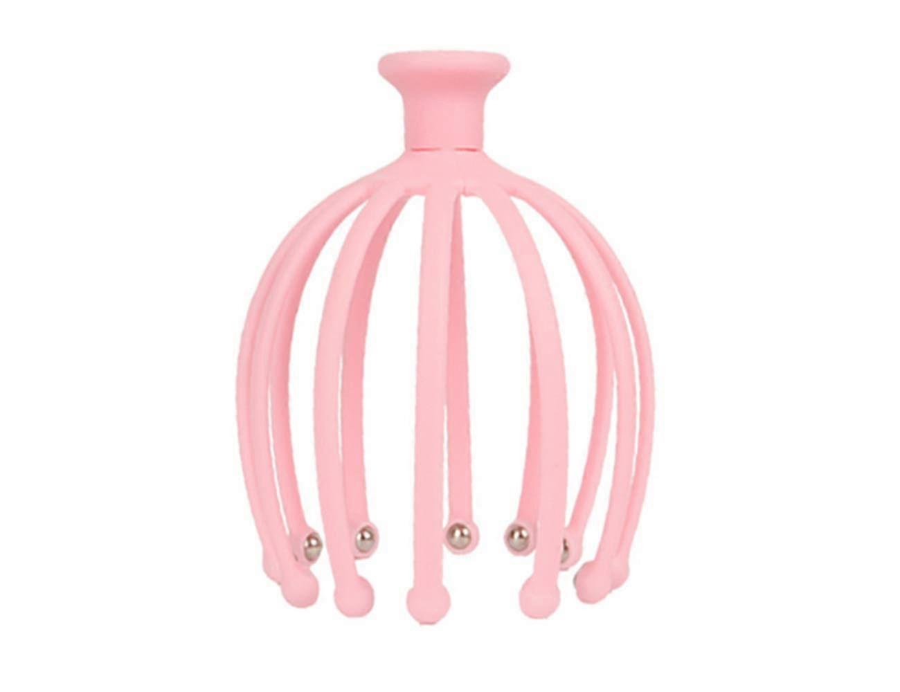 Manual 12-Claws Octopus Head Massager Scalp Massage Tool - Hair Scalp Relief - Two Color Options (Pink, Gray) ETHSF13
