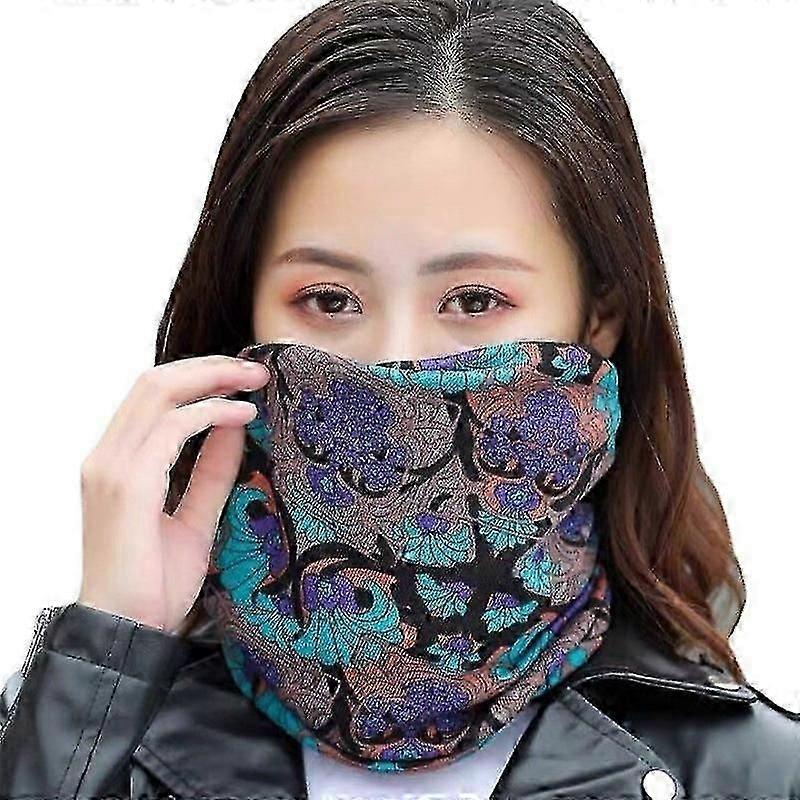 Écharpe détachable à faux col pour femme - Cache-cou coupe-vent d'hiver 3-en-1