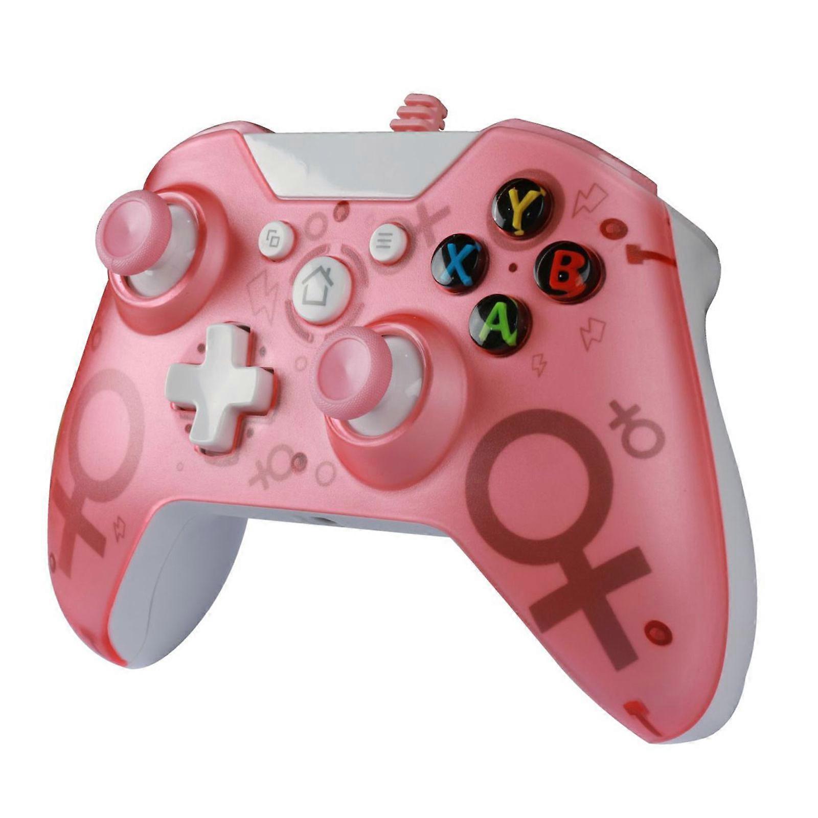 USB Kabelgebundener Controller Game Gamepad Mehrere Joystick Vibrationsgriff für Win7/8/c Gaming Zubehör Rosa